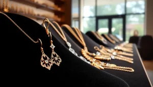 Explore exquisite jewelry designs at https://valenciakey.es in a stylish display.