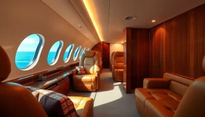 Experience luxurious travel with https://flymarquis.com showcasing a stunning private jet interior.
