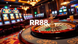 Experience vibrant gambling excitement at RR88 with dazzling roulette and poker elements.