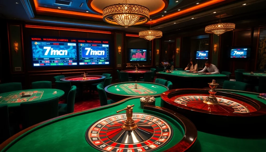 Experience thrilling gambling action live with 7mcn, showcasing sports scores and bets.
