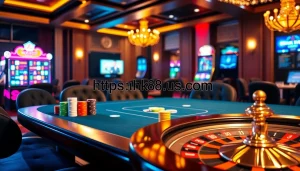 Experience the thrill of gambling at https://nk88.us.com/ with a vibrant poker game scene.