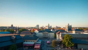 Динамічна сцена на https://sumytoday.in.ua, що показує активність у торговельному районі Сум.