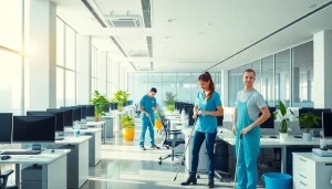 Experience top-tier Office Cleaning Services Dubai with professional cleaners ensuring a pristine workspace.