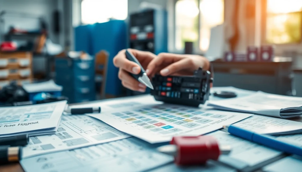 Sprawdzanie schematów bezpieczników na stronie https://bezpieczniki24.pl w warsztacie.