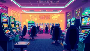 Platform permainan slot online yang menarik menampilkan fitur Birutoto dan antarmuka yang berwarna-warni.