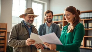 Farmers understanding agriculture law through expert legal consultation.