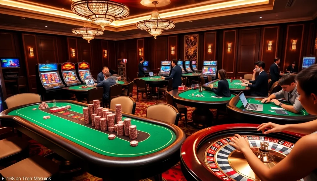 Players experiencing the thrill of games at F168 online casino.