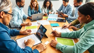 Enhance your Customized Proposal Writing skills with a collaborative team drafting innovative proposals.