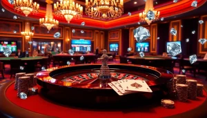 Experience the thrill of gambling with 鑽石4c represented through luxurious casino elements.