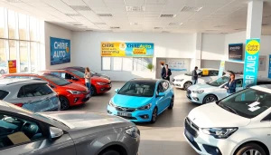 Chirie auto Moldova car rental office with friendly staff and diverse vehicles.