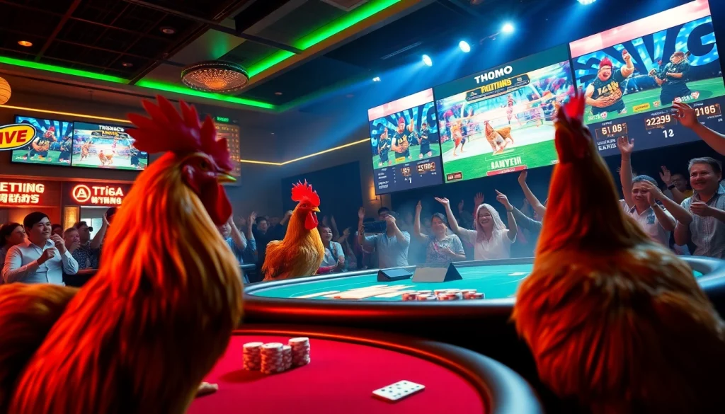 Experience intense excitement at đá gà trực tiếp thomo events with live betting and vibrant displays.