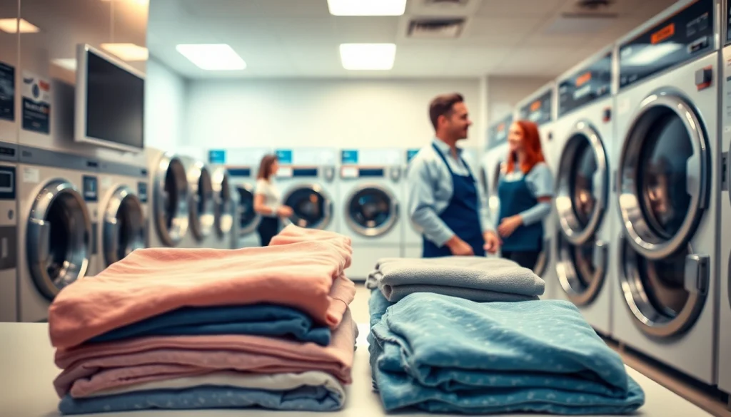Experience quality laundry service near me with well-organized laundromat facilities and friendly staff.