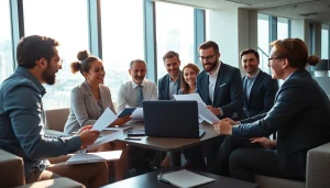 Enhance your business with collaborative strategies, showcasing a dynamic office environment.