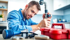 Plumber at work in a kitchen highlighting services from https://speedyservicestoday.com.au