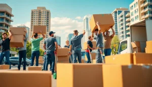 Movers Edmonton working efficiently during a busy move day.