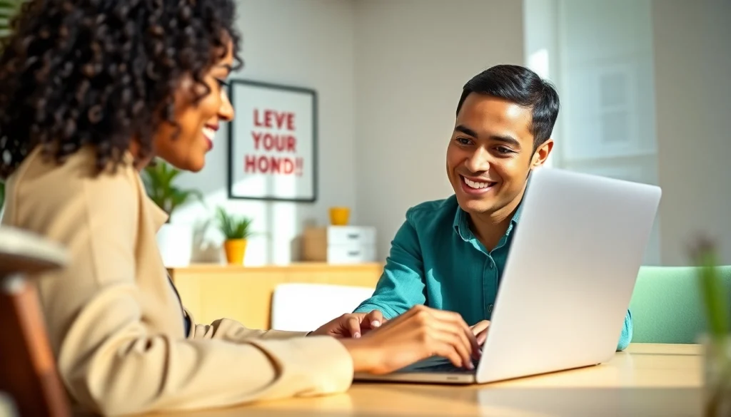 Complete your uk eta online application efficiently with a professional look in a modern office setting.