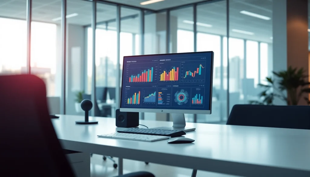 Visual of screenshot analytics from maeden.com/en dashboard in a modern digital workspace