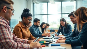 Attendees participating in a hands-on workshop for nccer certification training.