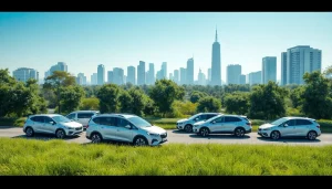 avral.net의 차량 리스 서비스와 지속 가능성을 강조하는 전문적인 디지털 풍경.