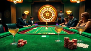 Experience thrilling gameplay at Haywin with vibrant casino tables and players enjoying poker.