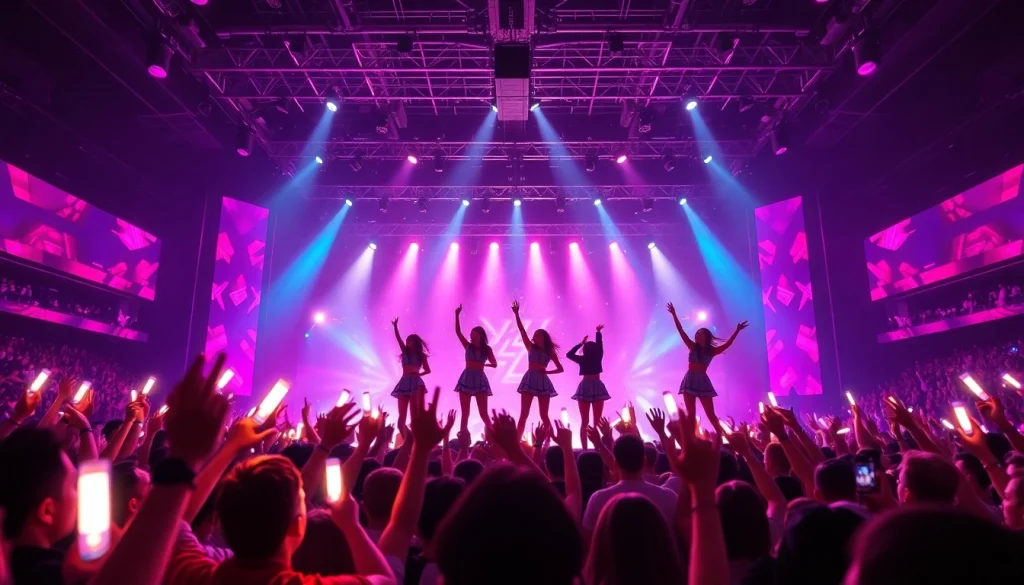 Experience thrilling BLACKPINK news as the girl group lights up the stage at a lively concert.