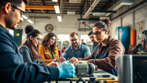 Students learning at a Trade School Tennessee, engaging in hands-on training for various trades.