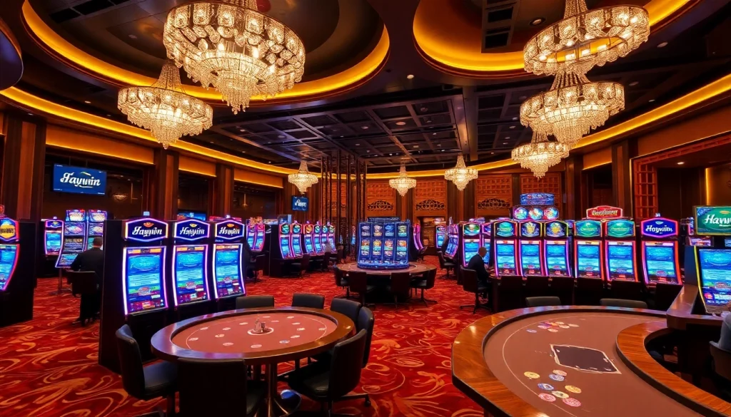 Experience high-stakes gaming at Haywin, where luxury and excitement merge on the casino floor.