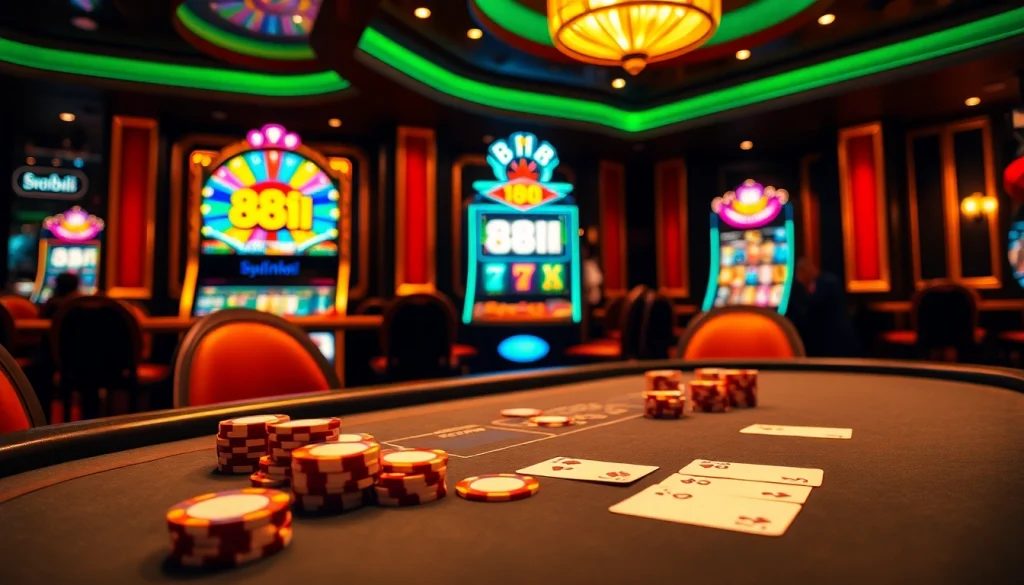 Experience the excitement of 88i with vibrant casino games, flashing slots, and elegant poker tables.