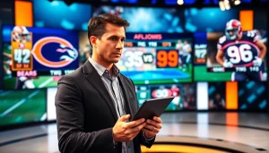 Analyze the bears vs 49ers game strategies during a lively sports broadcast.