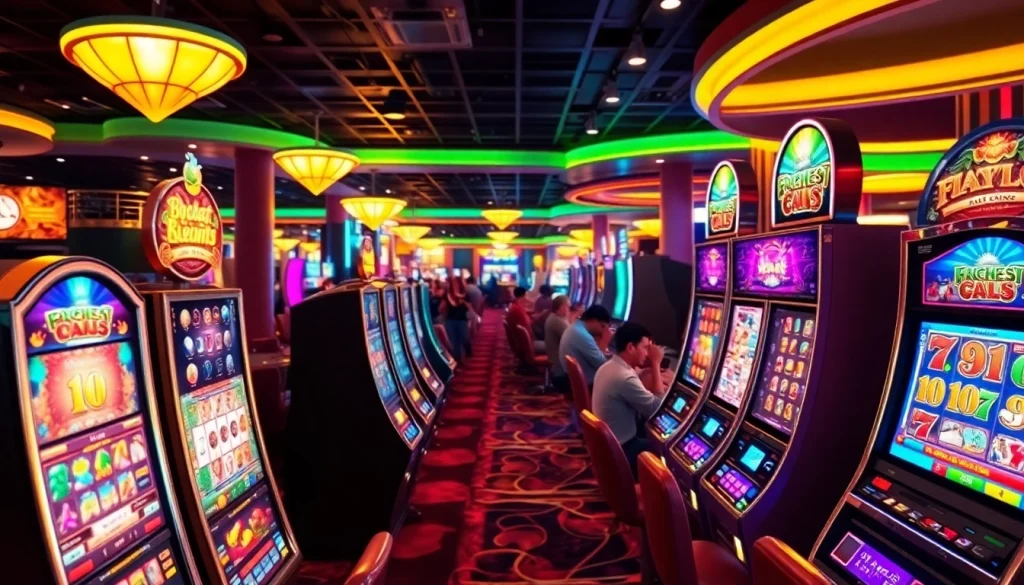 Jelajahi peluang menang di qqslot777 dengan suasana kasino yang bersemangat dan slot cerah.