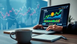 Acheter bitcoin sur une plateforme numérique avec des graphiques financiers modernes.