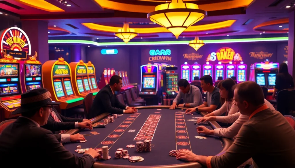 Intense poker gameplay at MK8 casino showcasing luxury and excitement.