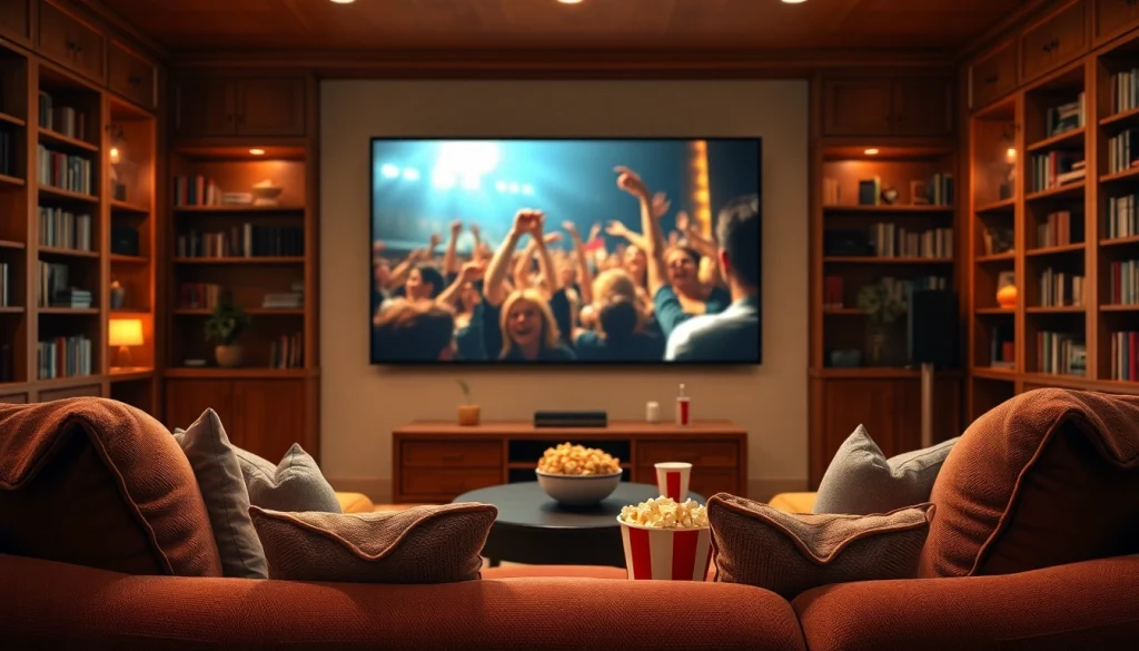 เพลิดเพลินกับการดูหนังออนไลน์ในบรรยากาศสบาย ๆ ของห้องนั่งเล่น