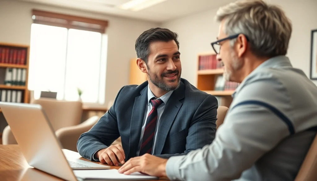 Consultation with a Grand Junction Personal Injury Lawyer in a welcoming office setting.