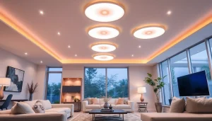 Bekijk de moderne inbouwspots led in een sfeervolle woonkamer met stijlvolle meubels.