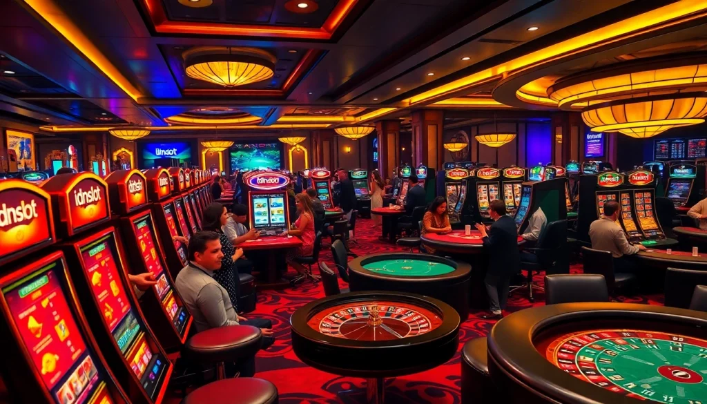 Experience the thrill of idnslot with vibrant gambling action at luxury casino tables.
