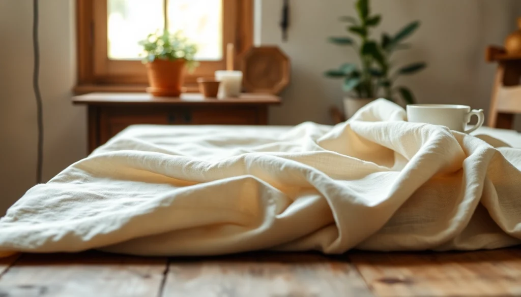 Verken de veelzijdigheid van zuiver linnen in een stijlvolle setting met natuurlijke elementen.