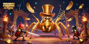 Jouez au nouveau casino en ligne avec des araignées dorées et des chevaliers dans un monde magique.