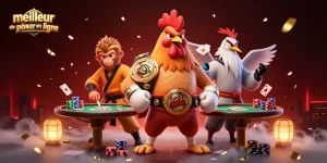 Jouez au meilleur site de poker en ligne tout en appréciant une ambiance animée avec des personnages dynamiques.