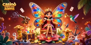 Gioca nei casinò online non AAMS e scopri colori vivaci e tesori dorati in un'illustrazione accattivante