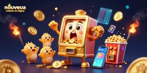 Nouveau casino en ligne : Découvrez la machine à sous dorée gagnant un jackpot incroyable au milieu d'éléments de jeux de crypto-monnaie.